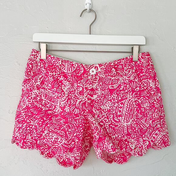 Lilly Pulitzer Pink and White Buttercup Shorts size 2 - Picture 5 of 5